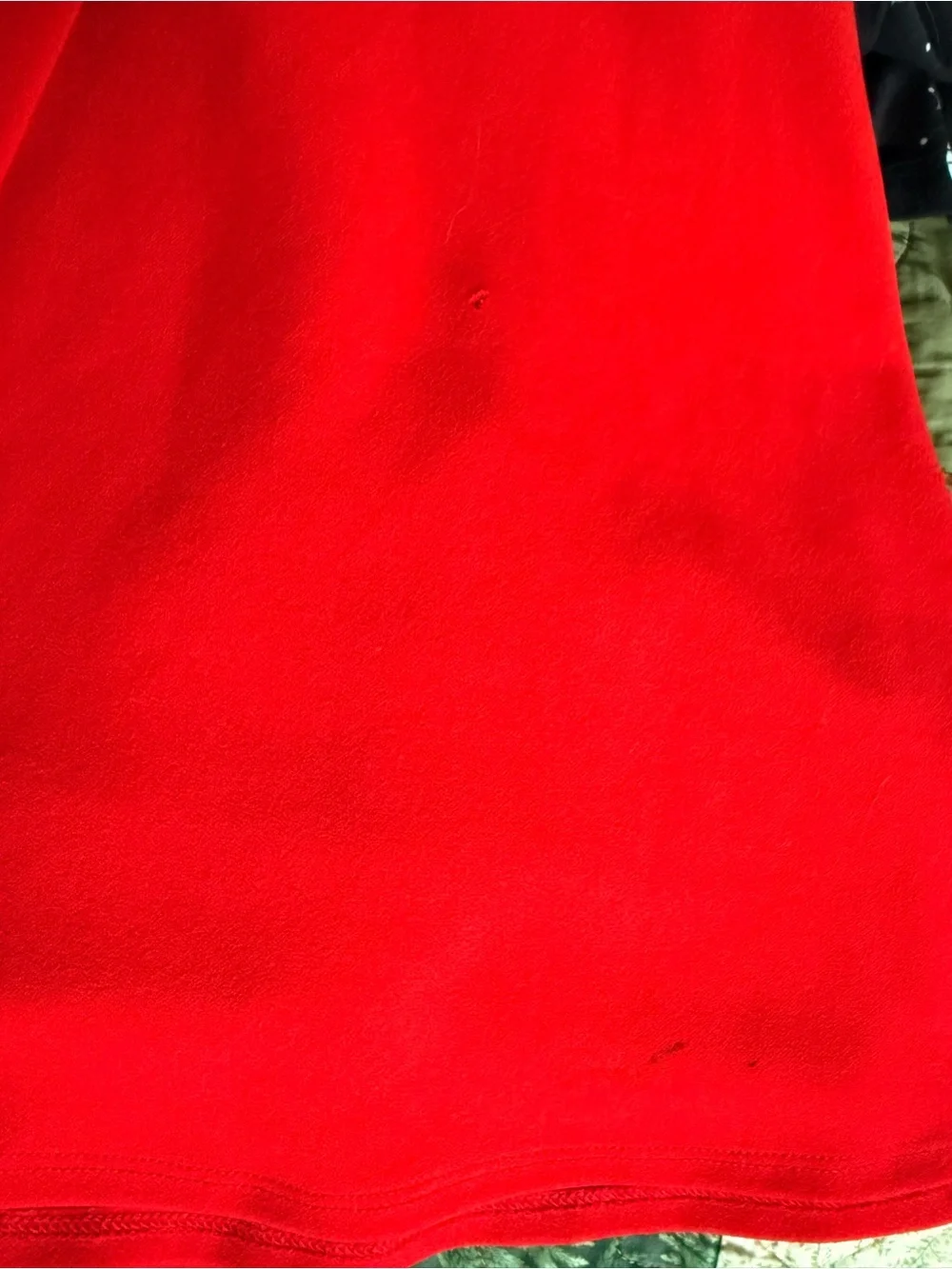 Girls Red Lace Ruffle Sleeve Romper - Picture 2 of 2